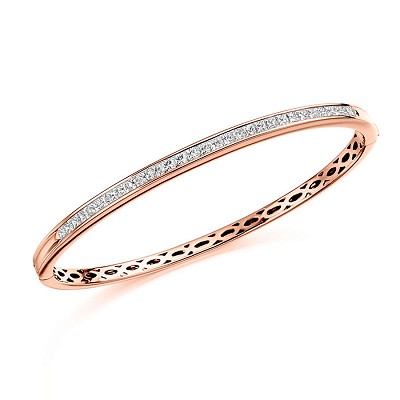 Princess Cut Diamond Bangle