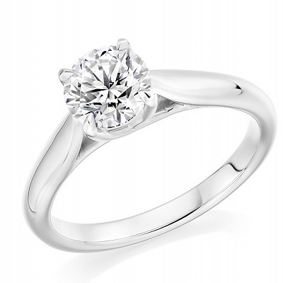 Round Brilliant Cut Diamond Solitaire Ring